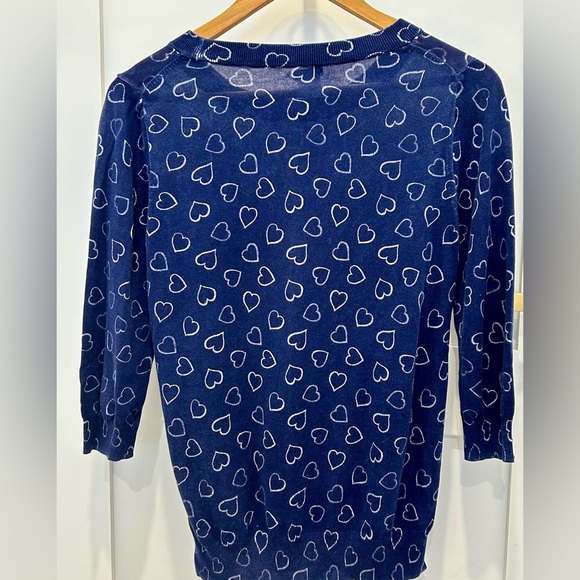 Jcrew Tippi sweater. Size Small. Heart pattern - Picture 2 of 2